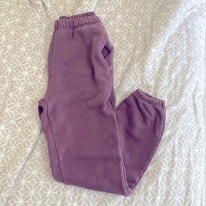 Les Tien pant magenta purple knit elastic waist jogger sweatpants xs new no tags